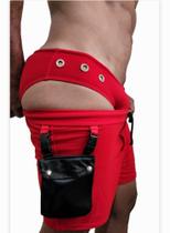 Kit shorts com 2 bolso removível e sunga 3 Ilhós vazado Kit shorts com 2 bolso removível e sunga 3 Ilhós vazado