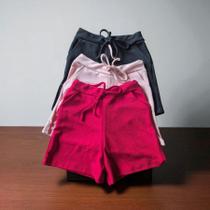 KIT Shorts em Malha Crepe elegante e confortável
