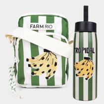 Kit Shoulder Bag Farm Da Gema Banana Tropical + Garrafa Térmica
