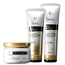 KIT Siàge Cica-Therapy: Shampoo 250ml + Condicionador 200ml + Máscara Capilar 250g KIT Siàge Cica-Therapy: Shampoo 250ml + Condicionador 200ml + Máscara Capilar 250g