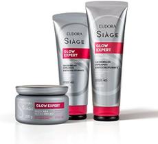 Kit Siage Eudora Glow expert (shampoo250ml+mascara 250g+condicionador 125ml)