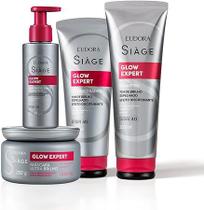 Kit Siage Glow Expert Shampoo + Cond + Masc + Finalizador