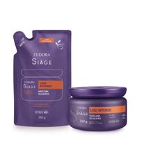 Kit Siàge Liso Intenso: Máscara Capilar 250g + Refil Máscara Capilar 250g