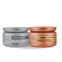 Kit siàge mascaras nutri óleos poderosos + nutri diamond