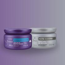 Kit siàge mascaras revela cachos+ nutri diamond