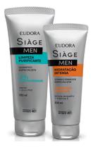 Kit siage men shampoo limpeza purificante+condicionador hidratação intensa