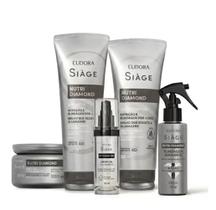 Kit Siàge Nutri Diamond Eudora Completo: 5 Itens para Cabelos Nutridos e Brilhantes Kit Siàge Nutri Diamond Eudora Completo: 5 Itens para Cabelos Nutridos e Brilhantes