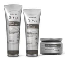 Kit Siàge Nutri Diamond Shampoo + Condicionador + Máscara (NOVO)