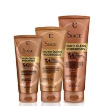 Kit Siàge Nutri Óleos Poderosos Shampoo + Condicionador + Elixir Capilar - Eudora