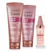 Kit Siàge nutri rosé: Shampoo + Condicionador + Supreme Oil Kit Siàge nutri rosé: Shampoo + Condicionador + Supreme Oil