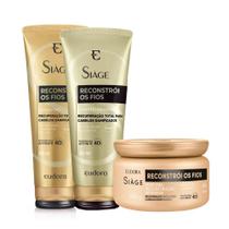 Kit Siáge Reconstrói fios - Shampoo 250ml + Condicionador 200ml + Máscara 250g