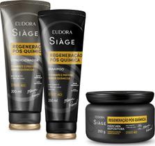 Kit Siàge Regeneração Pós Química Shampoo + Condicionador + Máscara - Eudora