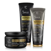 Kit Siàge Regeneração Pós Química Shampoo + Condicionador + Máscara Kit Siàge Regeneração Pós Química Shampoo + Condicionador + Máscara
