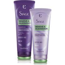 Kit Siàge Remove a Oleosidade: 1 Shampoo 250ml + 1 Condicionador 200ml Eudora Kit Siàge Remove a Oleosidade: 1 Shampoo 250ml + 1 Condicionador 200ml Eudora