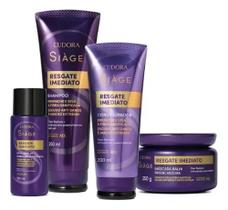 Kit Siàge Resgate Imediato Sh.+ Másc.+ Cond.+ Água Lamelar Kit Siàge Resgate Imediato Sh.+ Másc.+ Cond.+ Água Lamelar