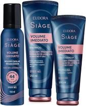 Kit Siàge Volume Imediato Shampoo+Condicionador+Mousse Kit Siàge Volume Imediato Shampoo+Condicionador+Mousse