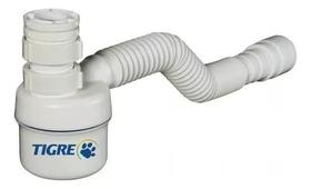Kit Sifão Copo Ajustável Tigre Sanfonado Lavatório Pia Cozinha Tanque Extensível Universal Anti Odor