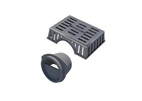 Kit Sifão Horizontal Com Grade Retentora Linear Kit Sifão Horizontal Com Grade Retentora Linear