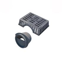 Kit Sifão Horizontal Com Grade Retentora - Novii Kit Sifão Horizontal Com Grade Retentora - Novii