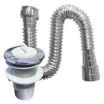 Kit Sifao Sanfonado 72Cm Metalizado + Válvula V9