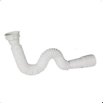 Kit Sifão Sanfonado 80cm Branco Duplo Top Flex C/12