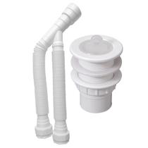 Kit Sifao Sanfonado 80Cm Duplo Branco + Válvula V9