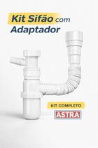 Kit Sifão Universal Para Máquina De Lavar Louça Astra