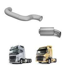 Kit Silencioso Com Intermediario Volvo Fh 12e Fm 12c Aço Kit Silencioso Com Intermediario Volvo Fh 12e Fm 12c Aço