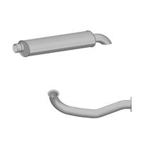 Kit Silencioso Com Tubo Motor Vw 17220 23220 Aço Completo Kit Silencioso Com Tubo Motor Vw 17220 23220 Aço Completo