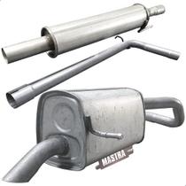 Kit Silencioso Escapamento Vw Crossfox 1.6 2009 2021