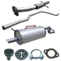 Kit Silencioso + Intermediário + Tubo Ford Ka 1.3 8v 97 A 98