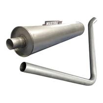 Kit Silencioso + Tubo Caminhão 1516 2013 Aspirado 1969 A 198