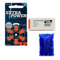 Kit Silica Gel Desumidificadora Com Pilhas Aparelho Auditivo