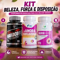 Kit Silício Orgânico + Amo ra com Isoflavo & Ma ca Perua - 100% Natural