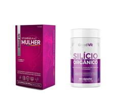 Kit Silício Orgânico + Mulher Vitaminas A-z 60 Caps Good Vit