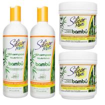 Kit Silicon Mix Bambu 2 Shampoo 473ml + 2 Máscaras 450g Kit Silicon Mix Bambu 2 Shampoo 473ml + 2 Máscaras 450g