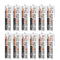 Kit Silicone Híbrido Uso Geral Incolor 280ml Unipega