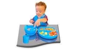 Kit Silicone Prato Babador Copo Colher Introdução Alimentar Infantil Kit Silicone Prato Babador Copo Colher Introdução Alimentar Infantil