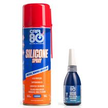 Kit Silicone Spray E Trava Rosca Car80