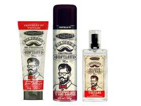Kit Silicone Spray Men Vintage 250G + Aromatizante Men Vintage 45ML + Silicone Gel 400ML CentralSul