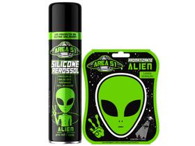 Kit Silicone Spray Perfumado + Aromatizante Alien Centralsul