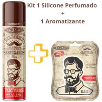 Kit Silicone Spray Perfumado Men 400 ml + Aromatizante Atutomotivo Central Sul Kit Silicone Spray Perfumado Men 400 ml + Aromatizante Atutomotivo Central Sul