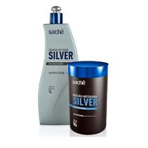 Kit Silver Matizador Shampoo E Mascara Sache Profesional 1kg