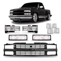 Kit Silverado Black Grade e Jogo Faróis e Piscas