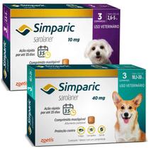 Kit Simparic Antipulgas (cães) 2,5kg / 5kg - 3 comprimidos - 10kg / 20kg - 3 comprimidos Kit Simparic Antipulgas (cães) 2,5kg / 5kg - 3 comprimidos - 10kg / 20kg - 3 comprimidos
