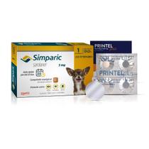 Kit Simparic Cães de 1,3 a 2,5kg 1 Comprimido + Vermífugo Printel Plus e Medalha de identificação (PRINTEL PLUS CARTELA) Kit Simparic Cães de 1,3 a 2,5kg 1 Comprimido + Vermífugo Printel Plus e Medalha de identificação (PRINTEL PLUS CARTELA)