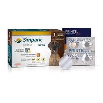 Kit Simparic Cães de 40,1 a 60kg 1 Comprimido + Vermífugo Printel Plus e Medalha de identificação (PRINTEL PLUS CARTELA) Kit Simparic Cães de 40,1 a 60kg 1 Comprimido + Vermífugo Printel Plus e Medalha de identificação (PRINTEL PLUS CARTELA)