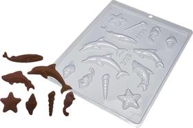 Kit Simples 5 Formas Chocolate Fundo do Mar 9293