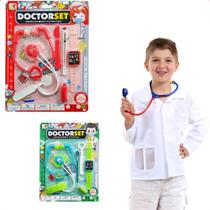 Kit Simulador Criança Médico Enfermagem Infantil C/ Acessórios - Doctor Set