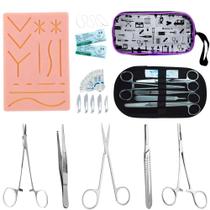 Kit Simulador Pele Pinça Tesoura Iris Cabo